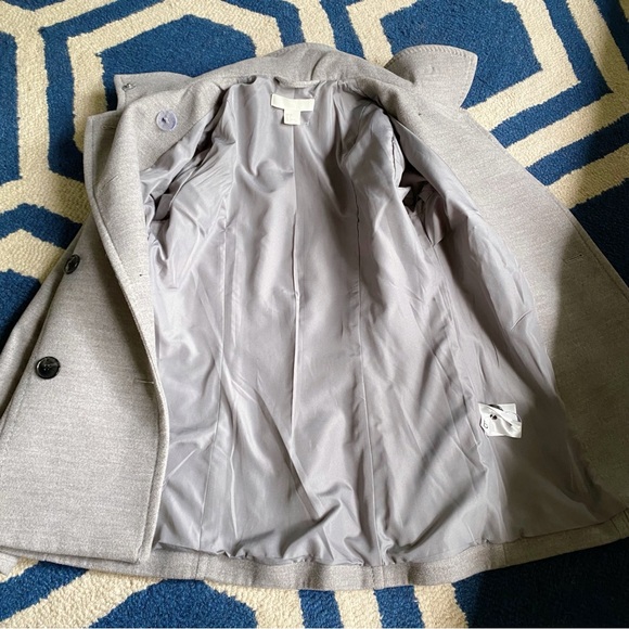 🩶 H&M GREY WOVEN STITCHED FALL JACKET! - Picture 8 of 16